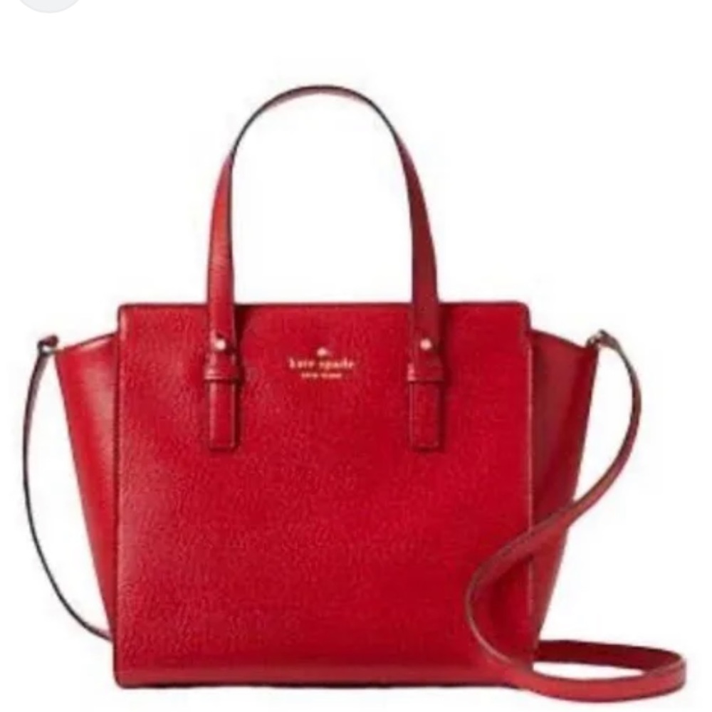 Kate Spade Red Grand Street Small Hayden Satchel Bag Purse